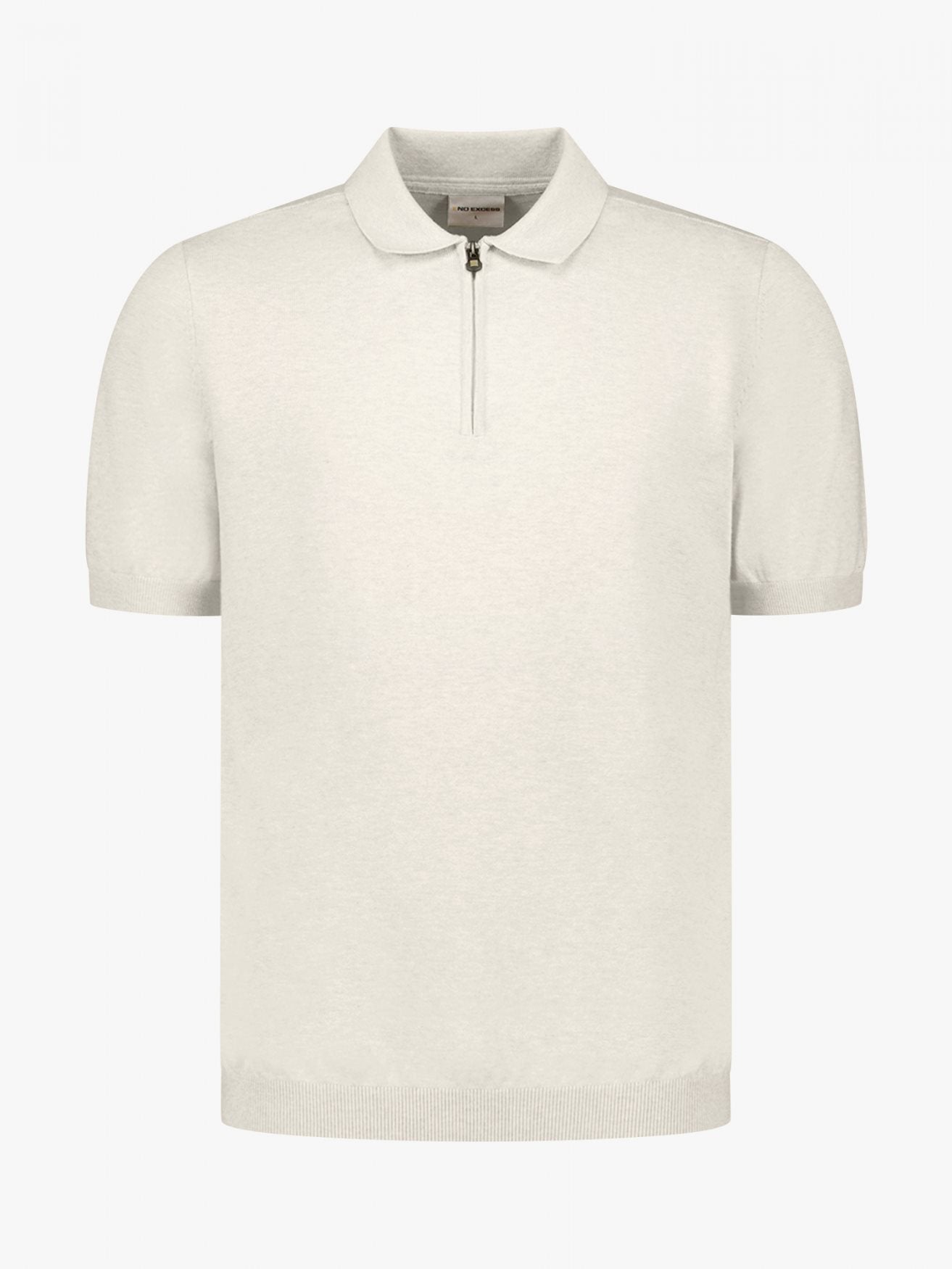 Polo Zip Melange Desert
