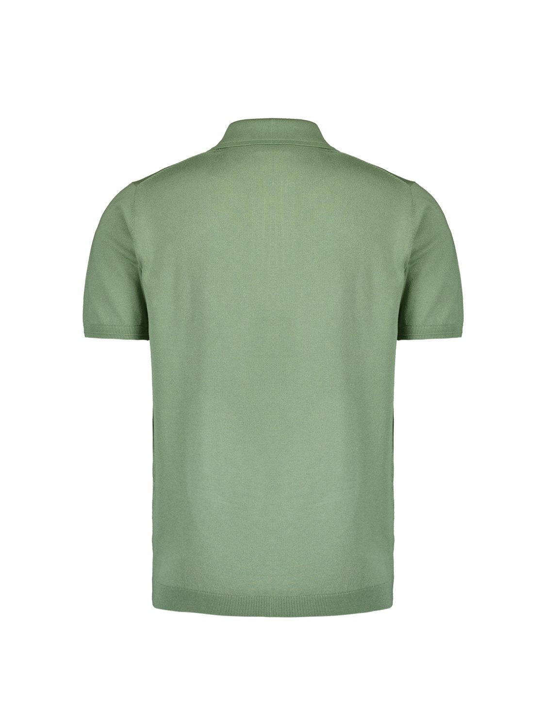 Polo Zip Solid Green