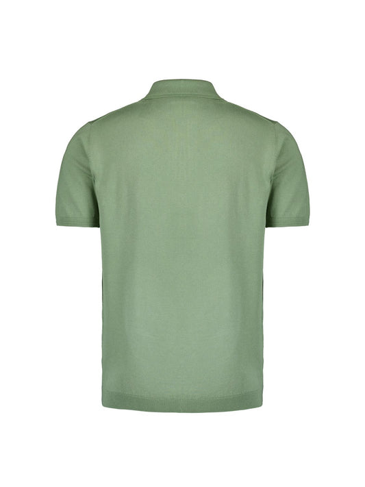 Polo Zip Solid Green