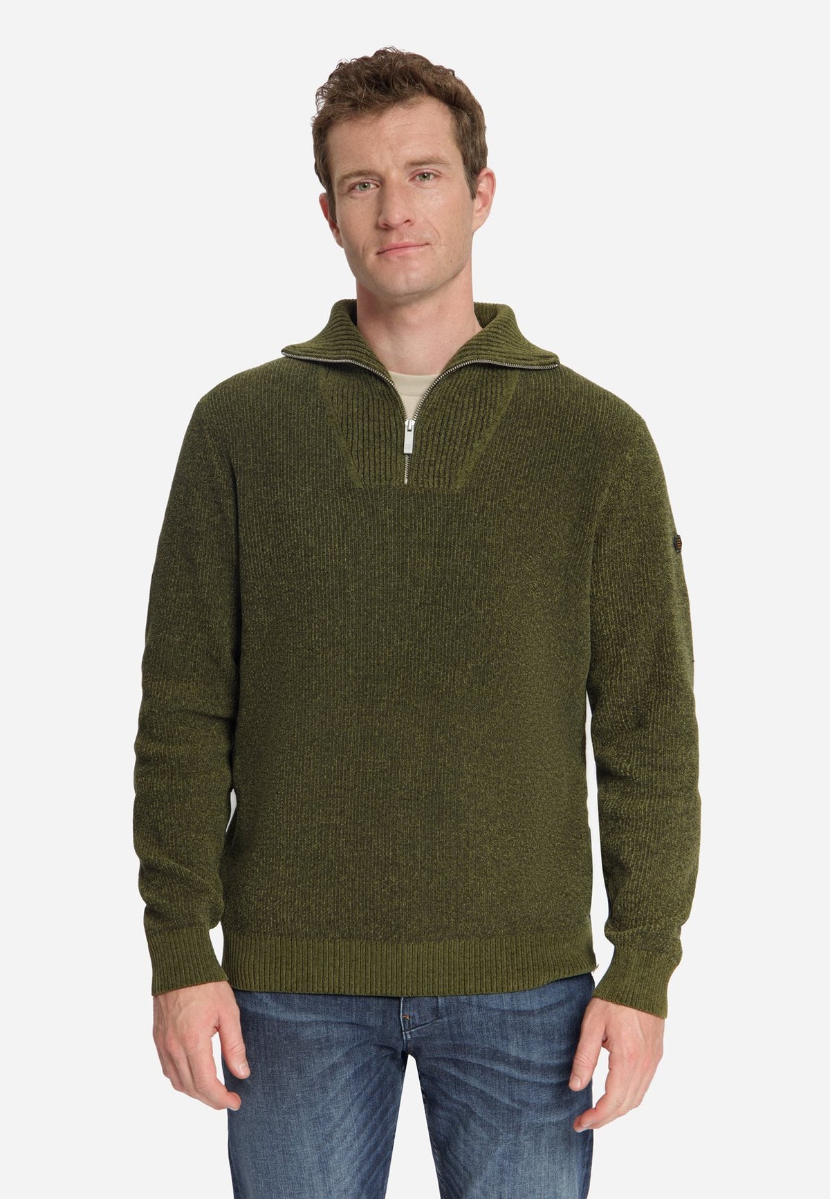 Pullover High Neck Moss