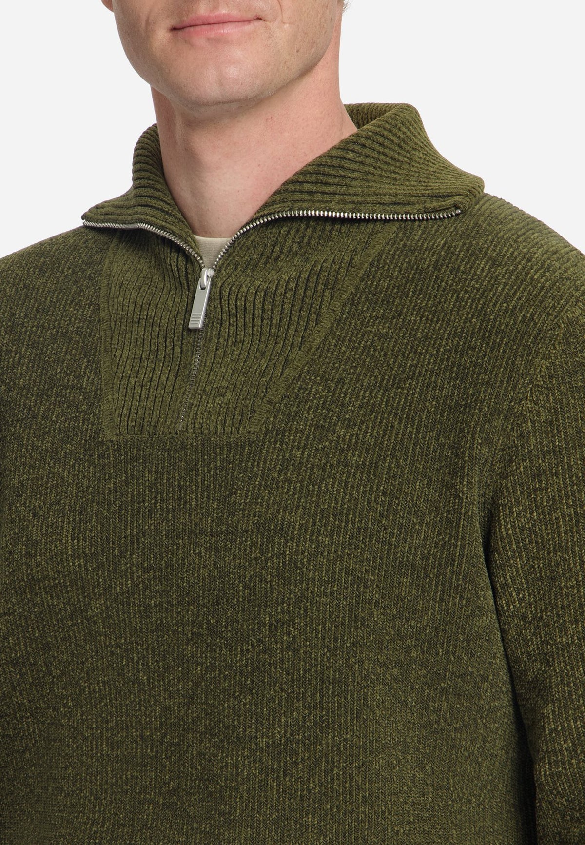 Pullover High Neck Moss