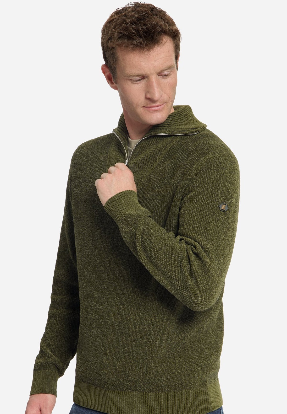 Pullover High Neck Moss