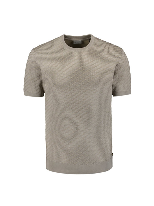 Pullover SS Jacquard Clay