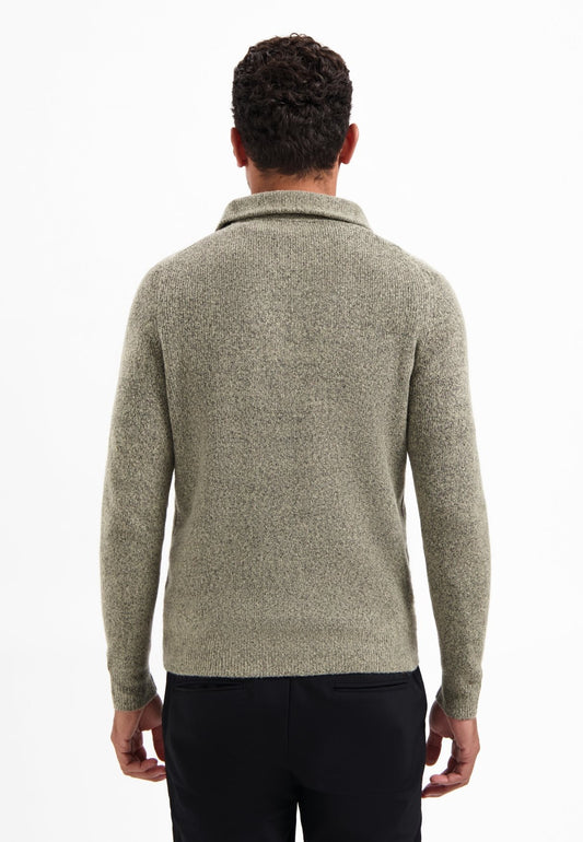 Pullover Wing Collar Woolblend