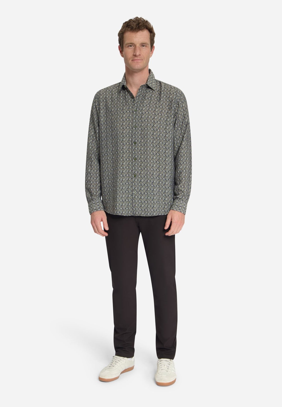 Shirt Allover Print Moss