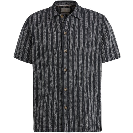 Shirt Cotton Stripe Navy