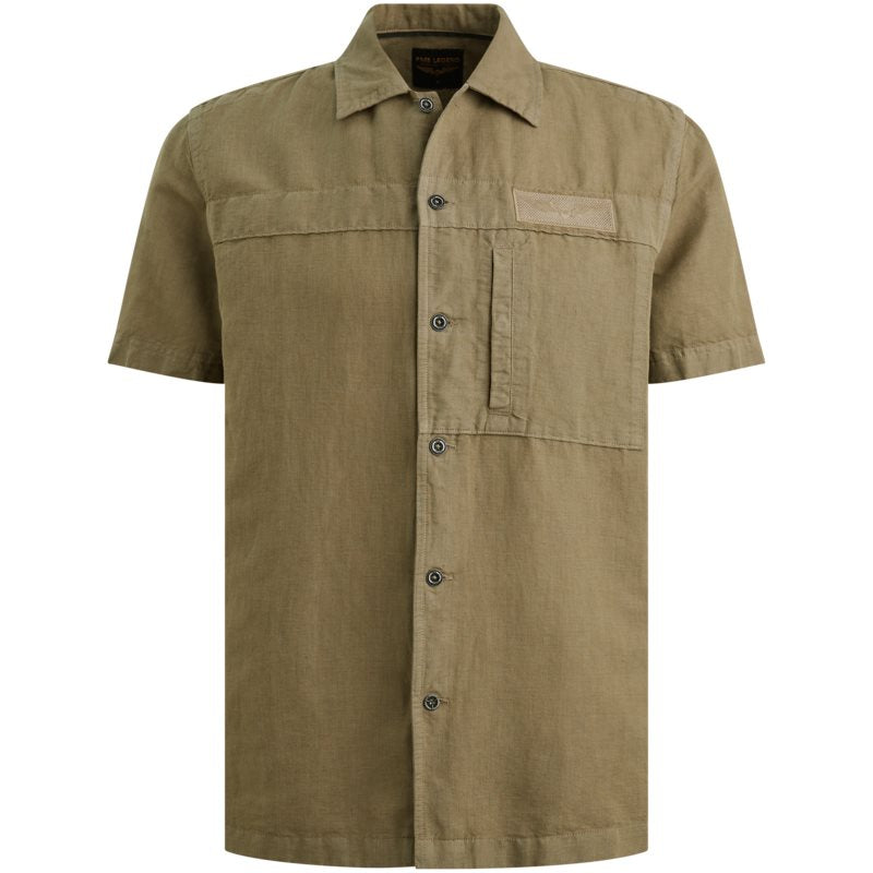 Shirt Cotton/Linen Dusky Green