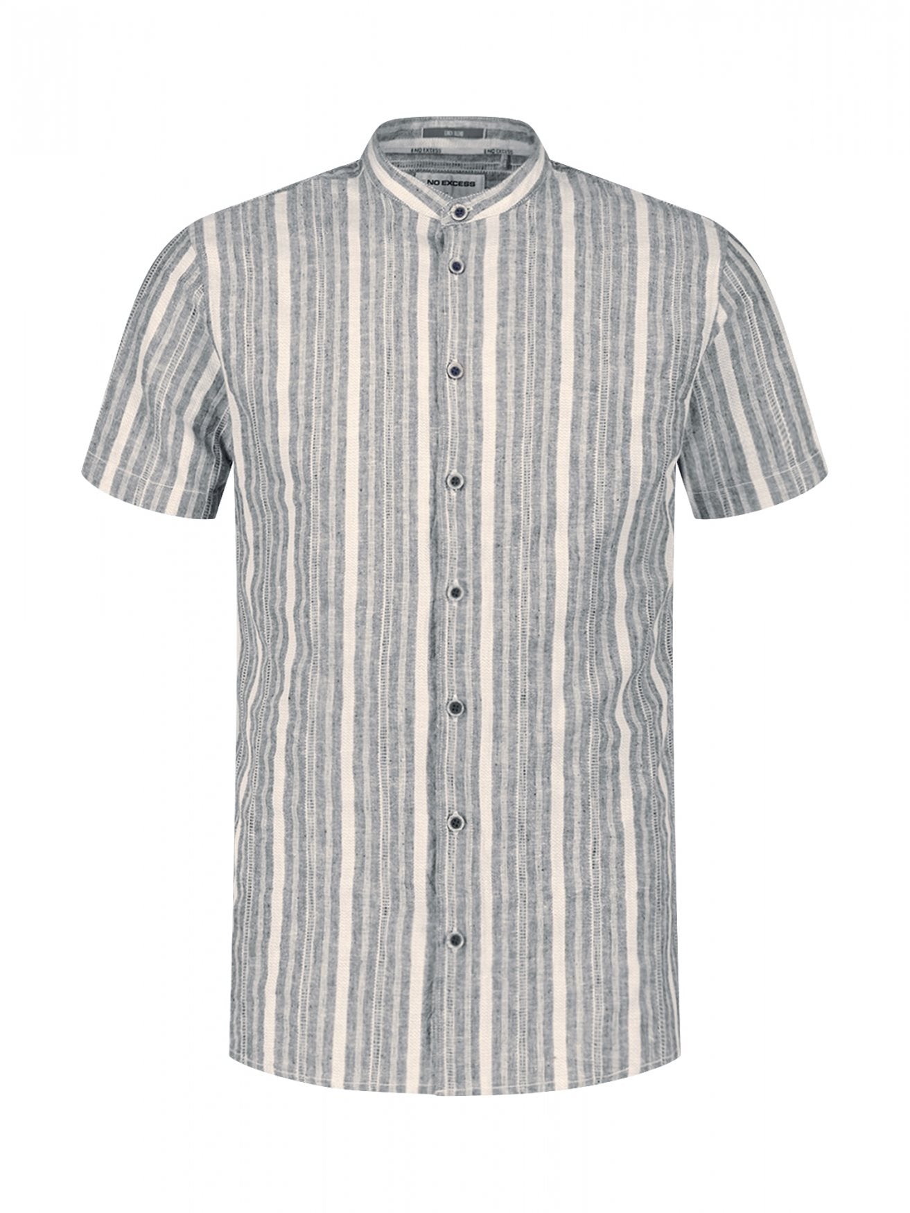 Shirt Dobby Linnen Blue