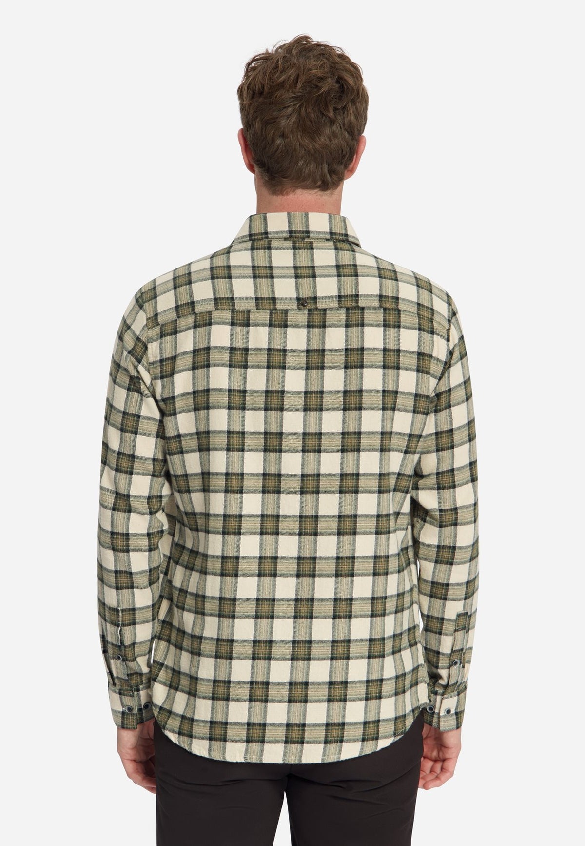 Shirt Flannel Check Stone