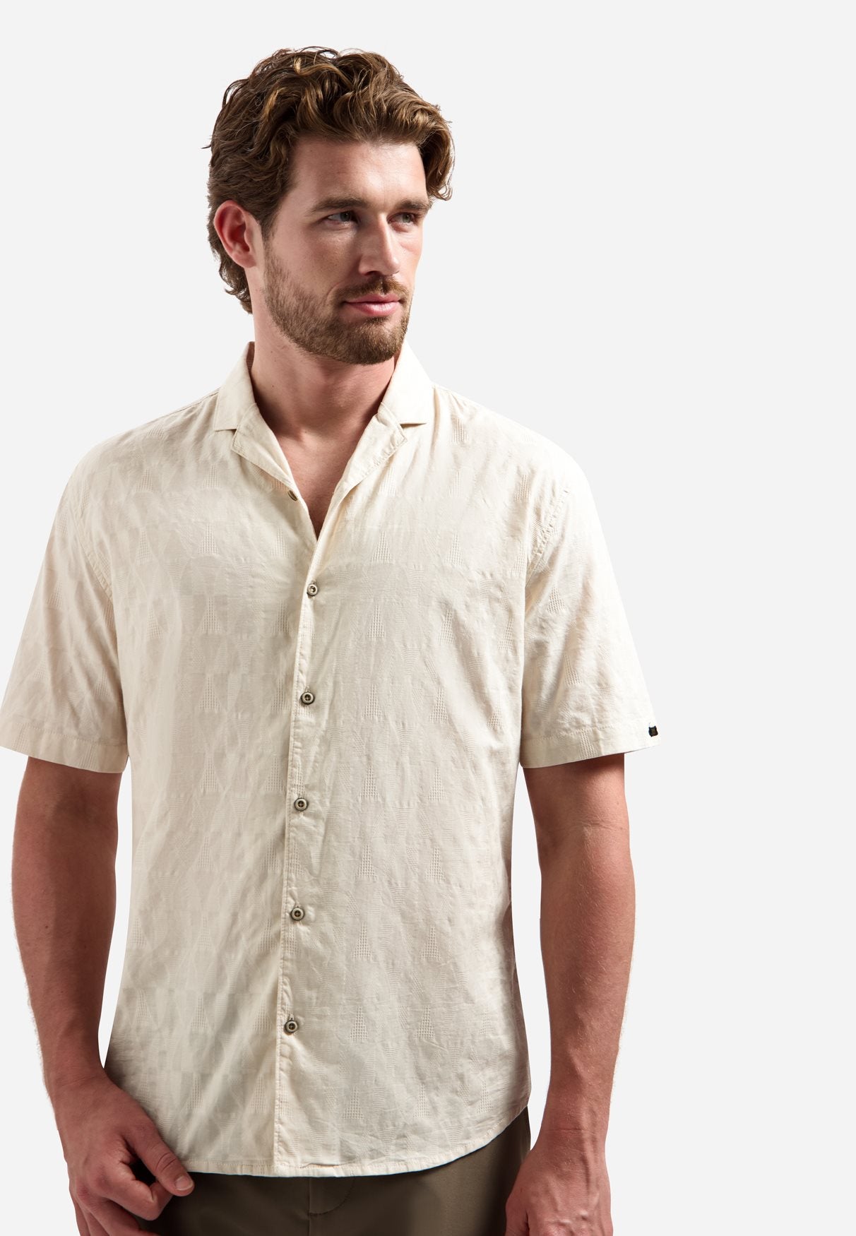 Shirt Jacquard Stone