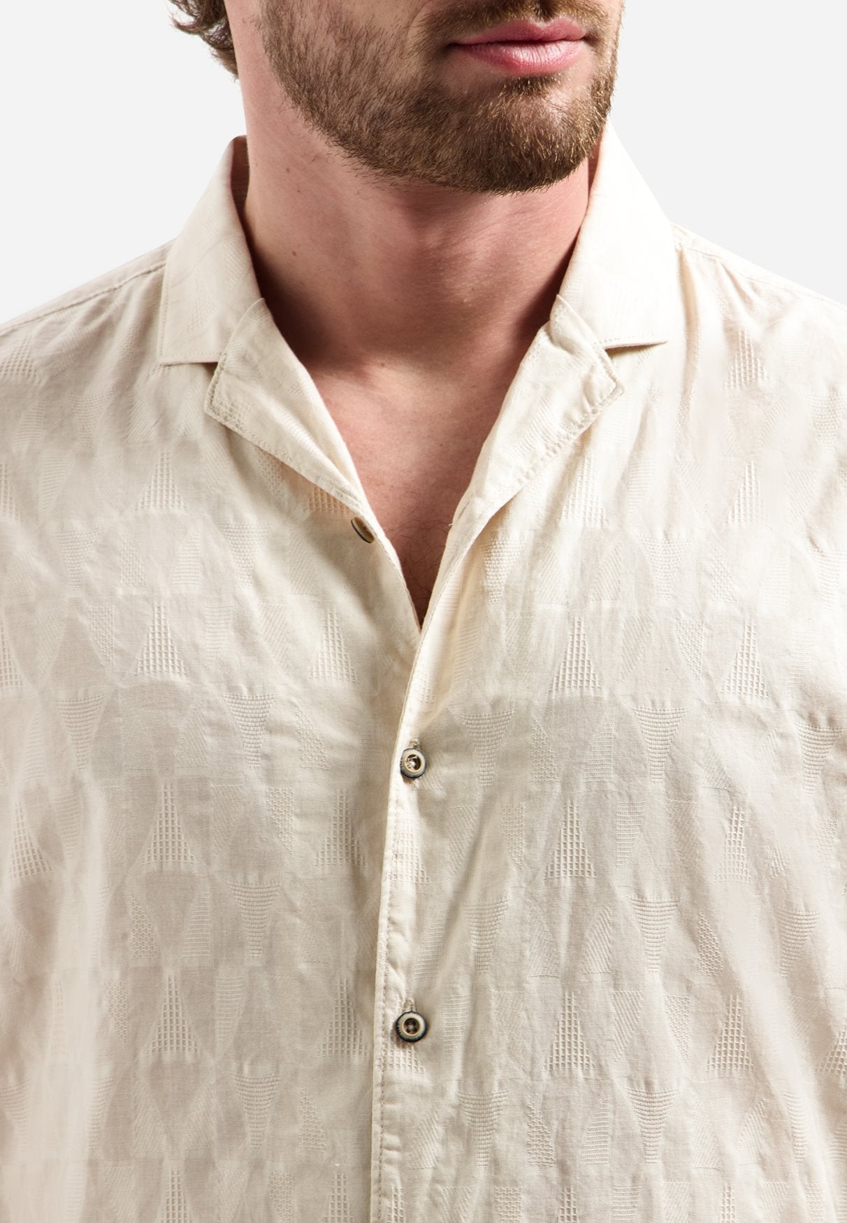 Shirt Jacquard Stone