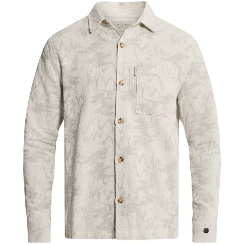 Shirt Jacquard White Down