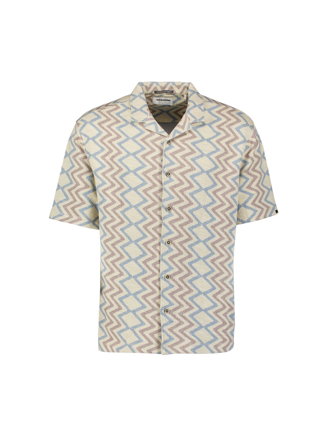 Shirt Jacquard Zigzag Coral