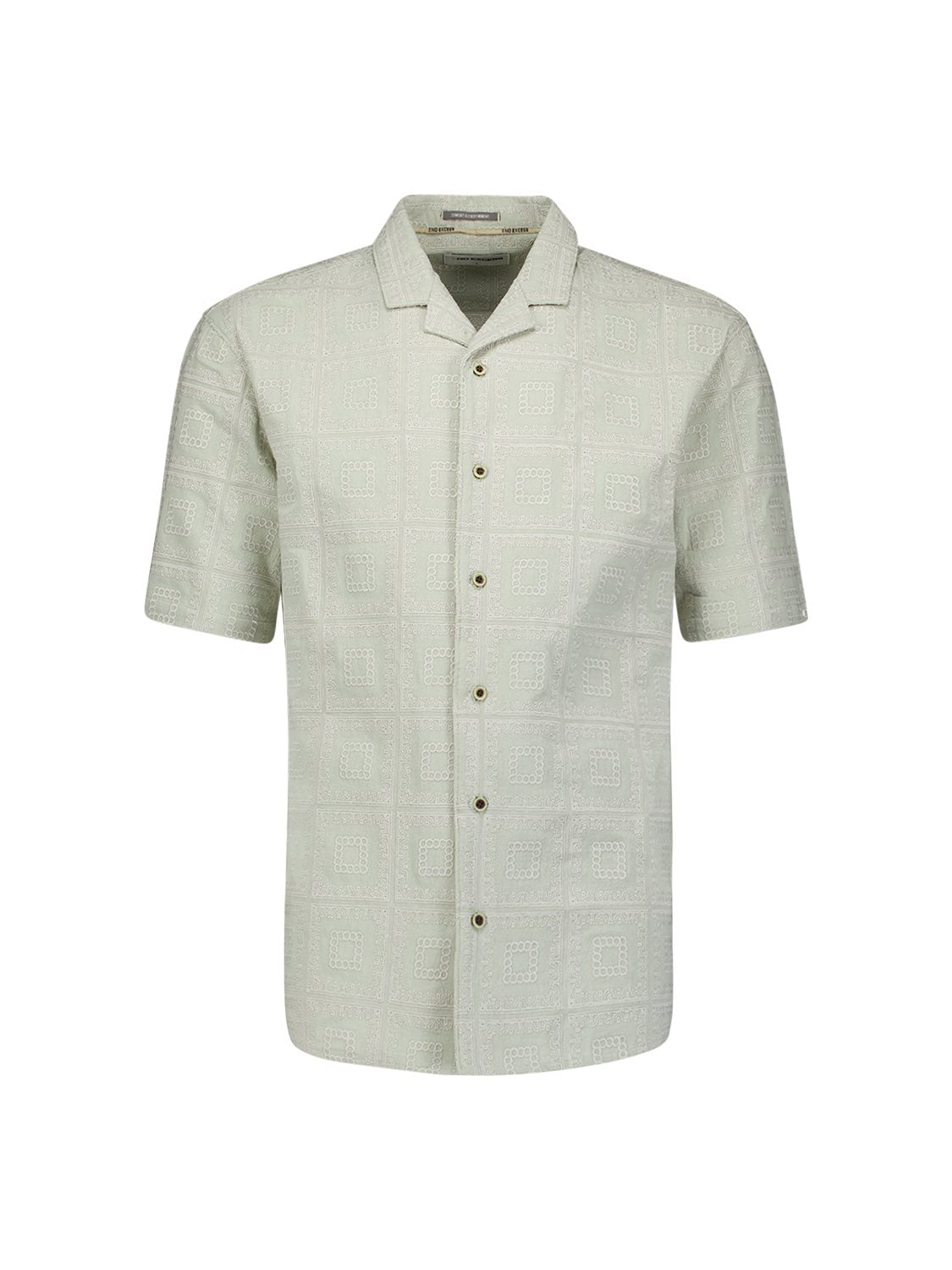 Shirt Square Emroidery Green