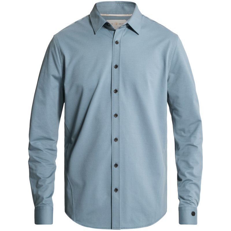 Shirt Twill Jersey Blue Mirage