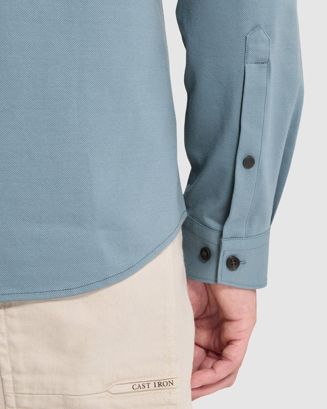 Shirt Twill Jersey Blue Mirage