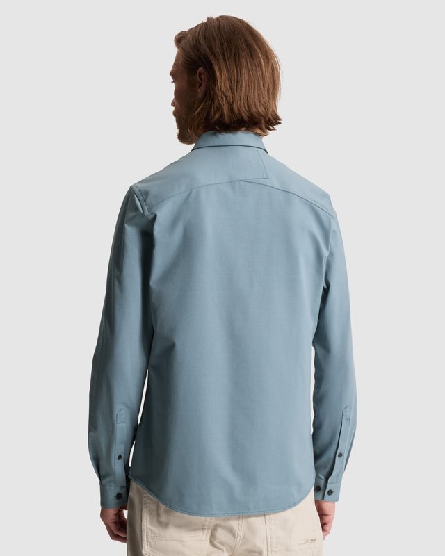 Shirt Twill Jersey Blue Mirage