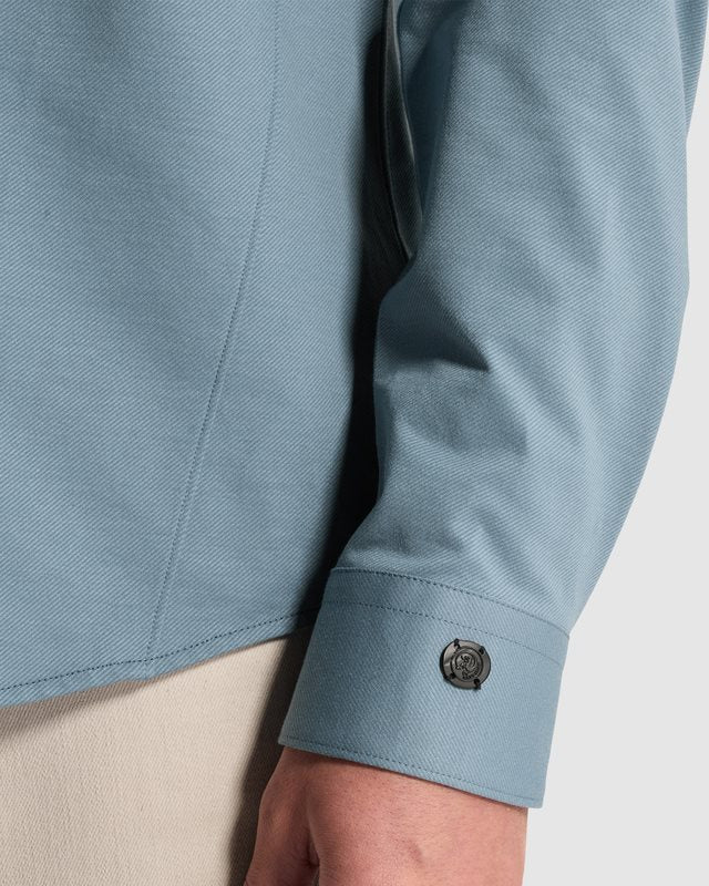 Shirt Twill Jersey Blue Mirage