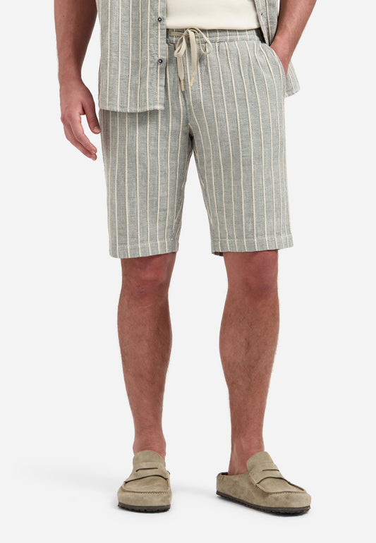 Short Chino Striped Sand