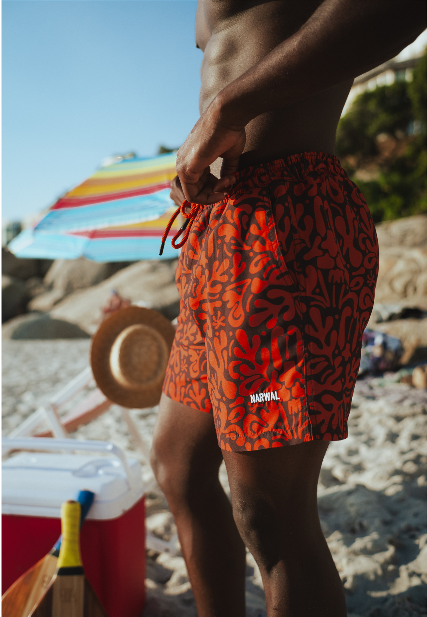Splash Orange Zwemshort
