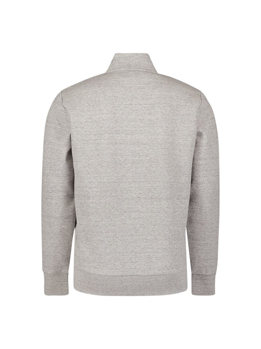 Sweater Zip Grey Melange