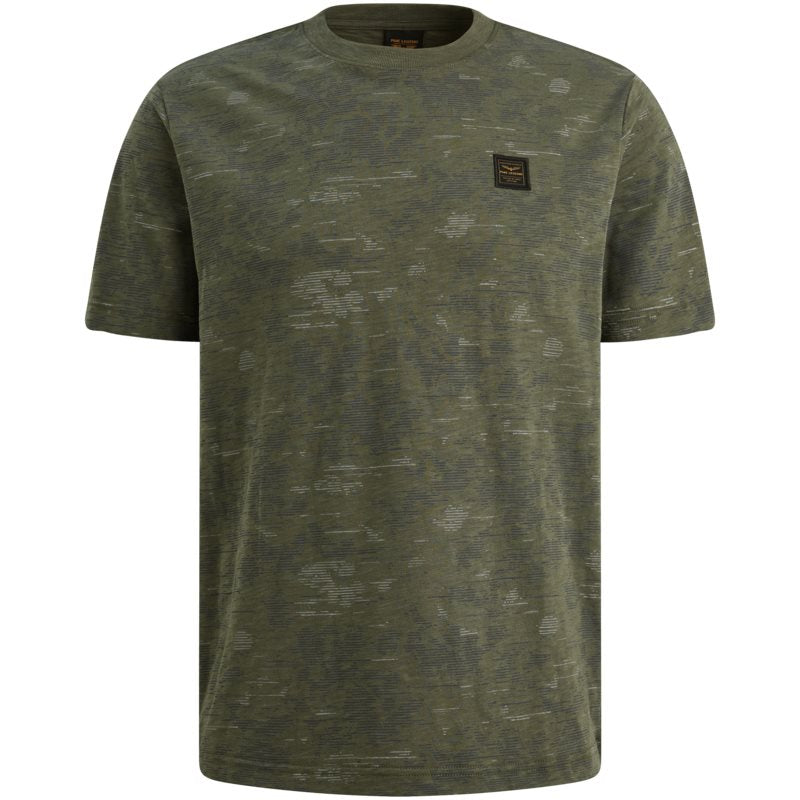 T-shirt Aop Cotton Slub Thyme