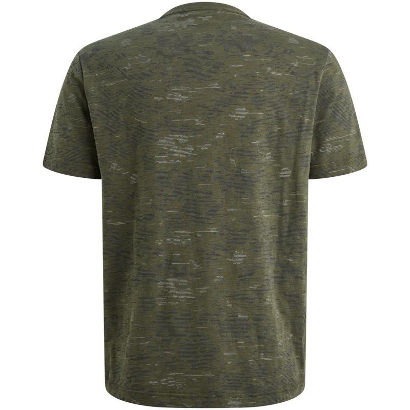 T-shirt Aop Cotton Slub Thyme
