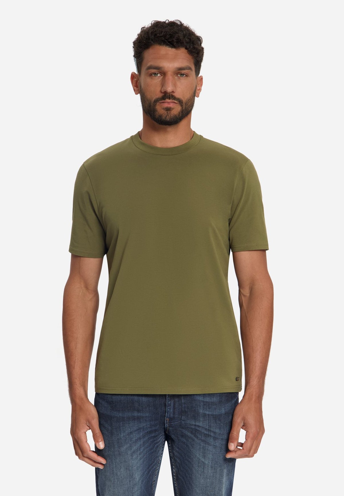 T-shirt Basic Stretch Moss