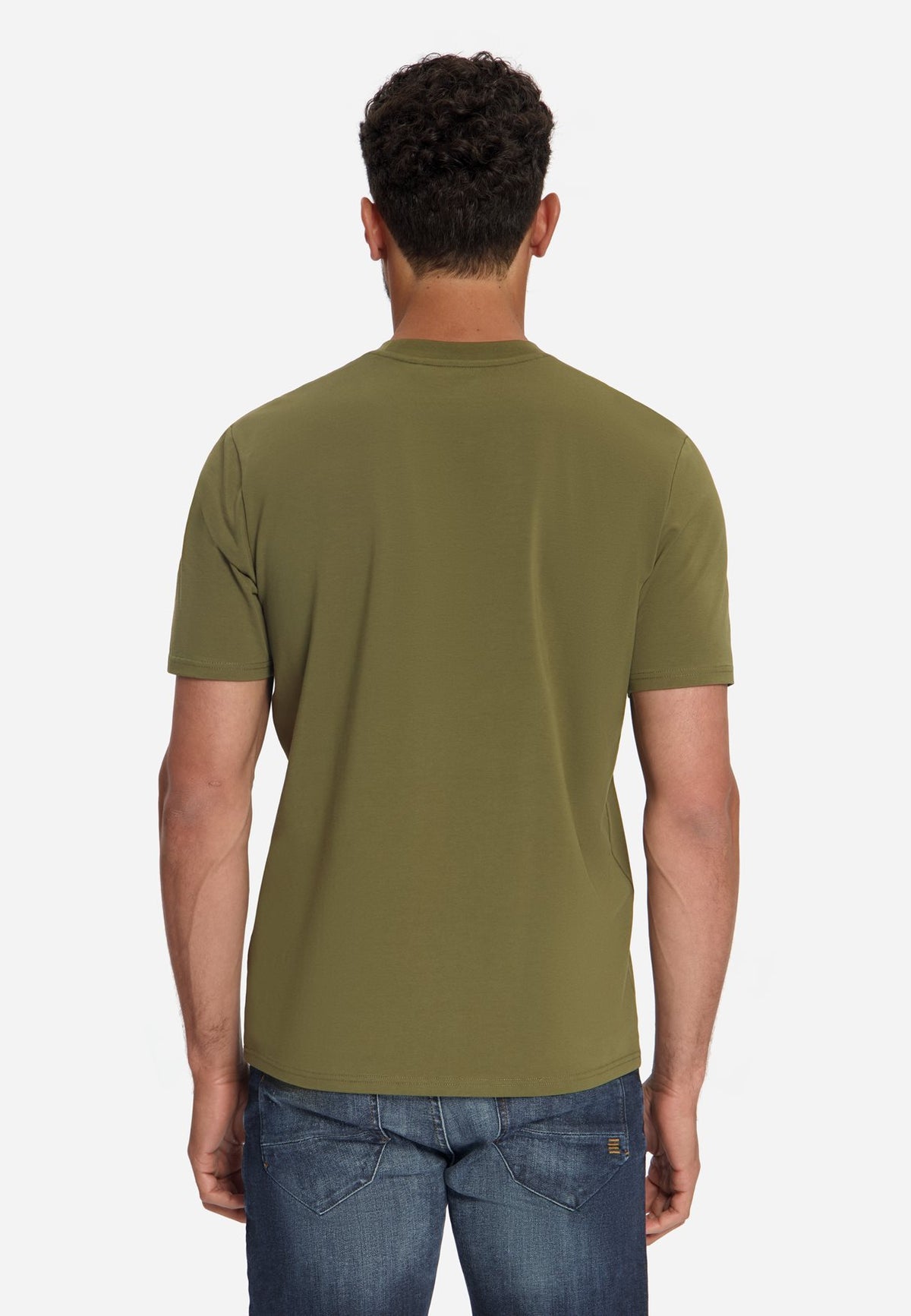 T-shirt Basic Stretch Moss
