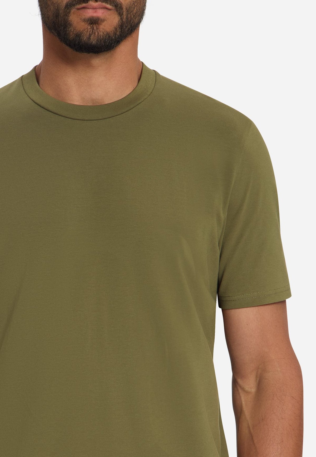 T-shirt Basic Stretch Moss