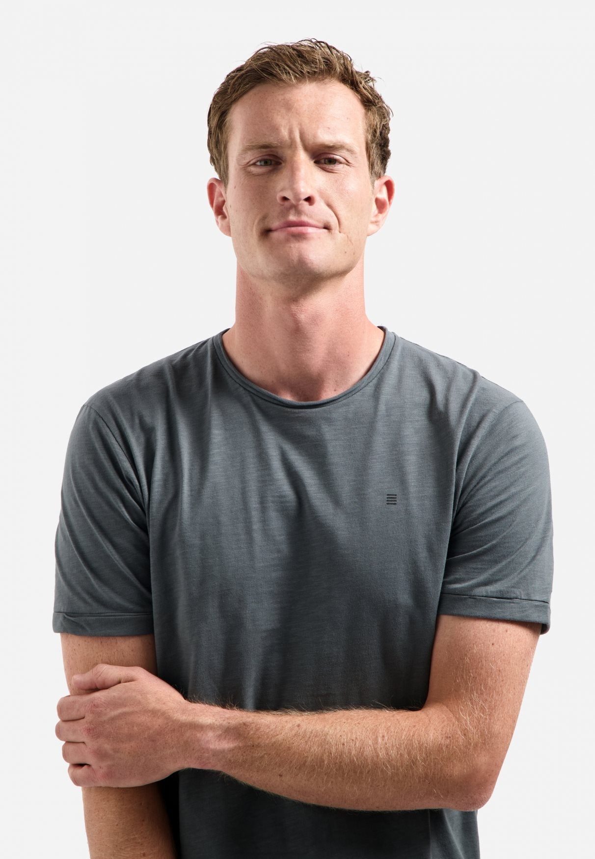 T-shirt Crewneck Dark Steel