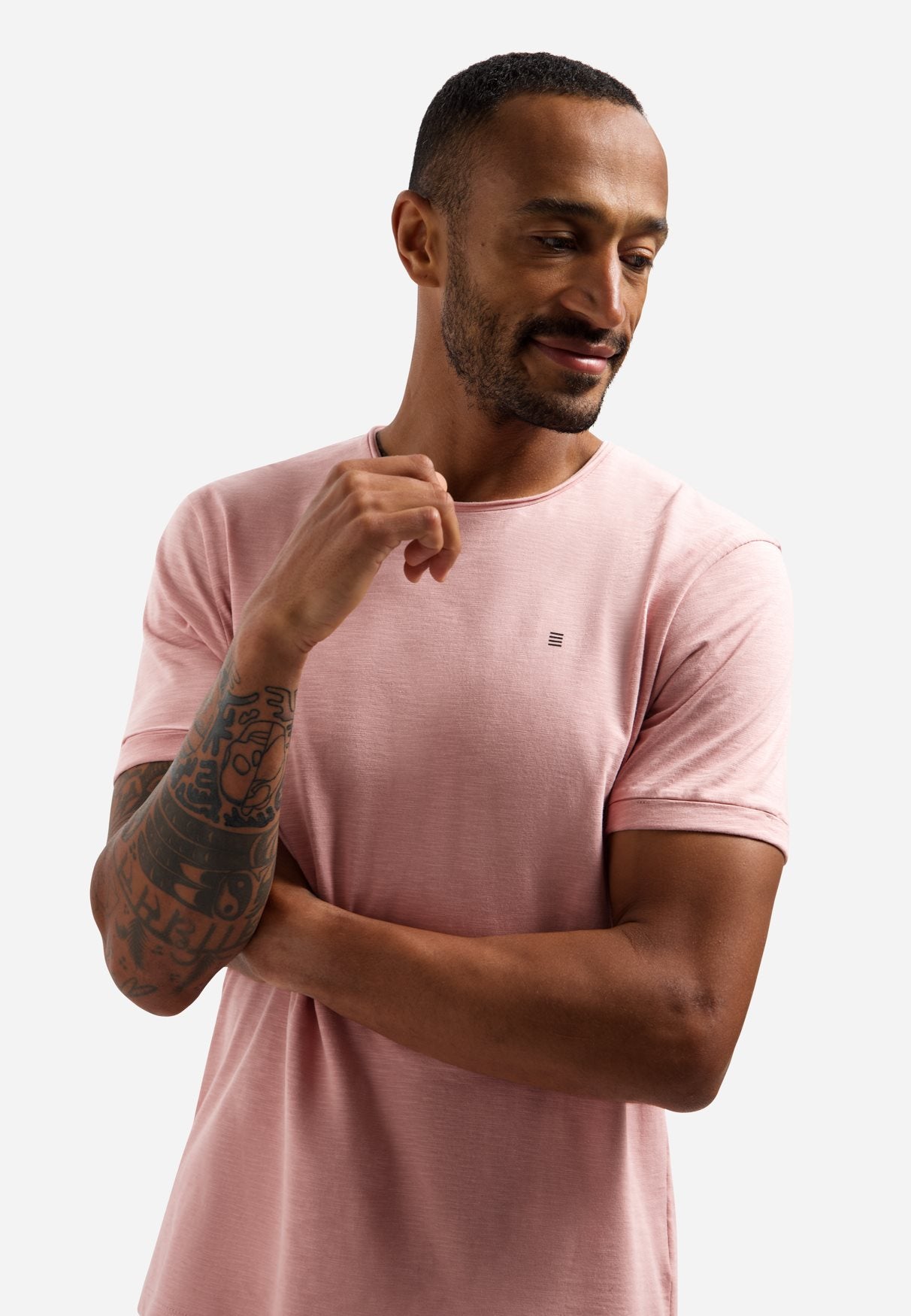 T-shirt Slub Light Mauve