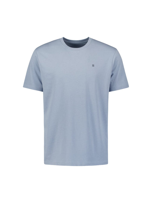 T-shirt Solid Basic Dusty Blue