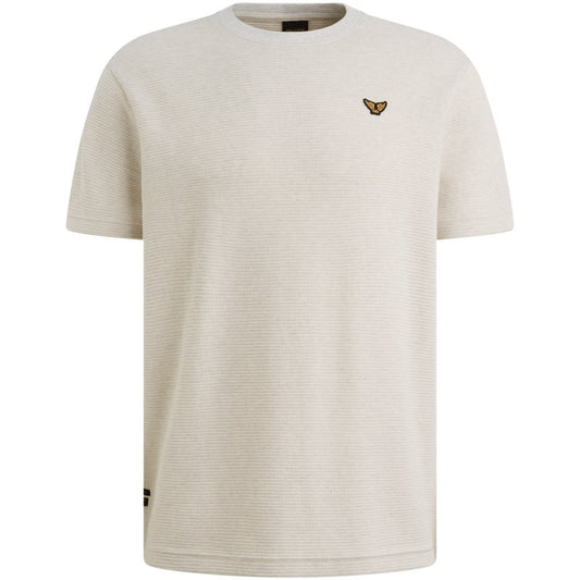 T-shirt Textured Bone White