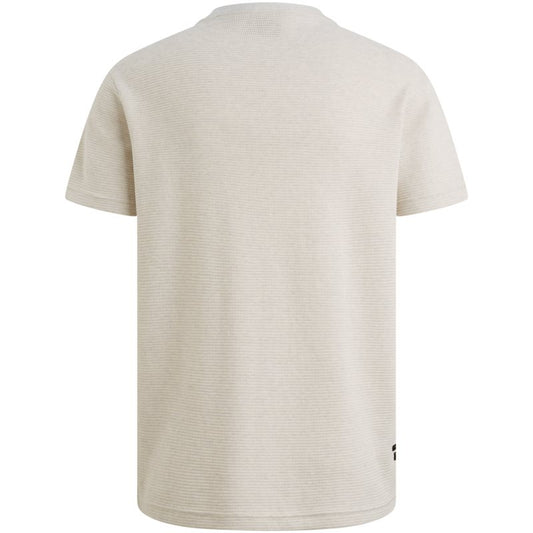 T-shirt Textured Bone White