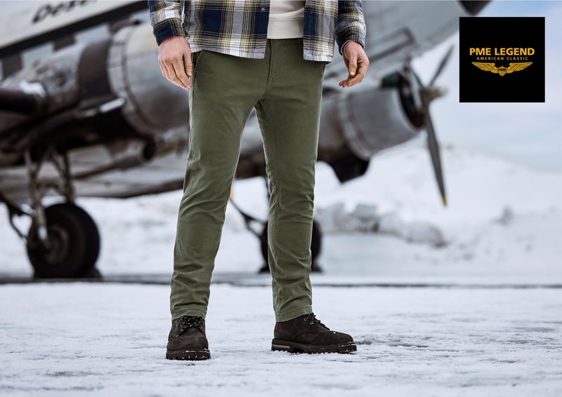 Twin Wasp Chino Twill Green