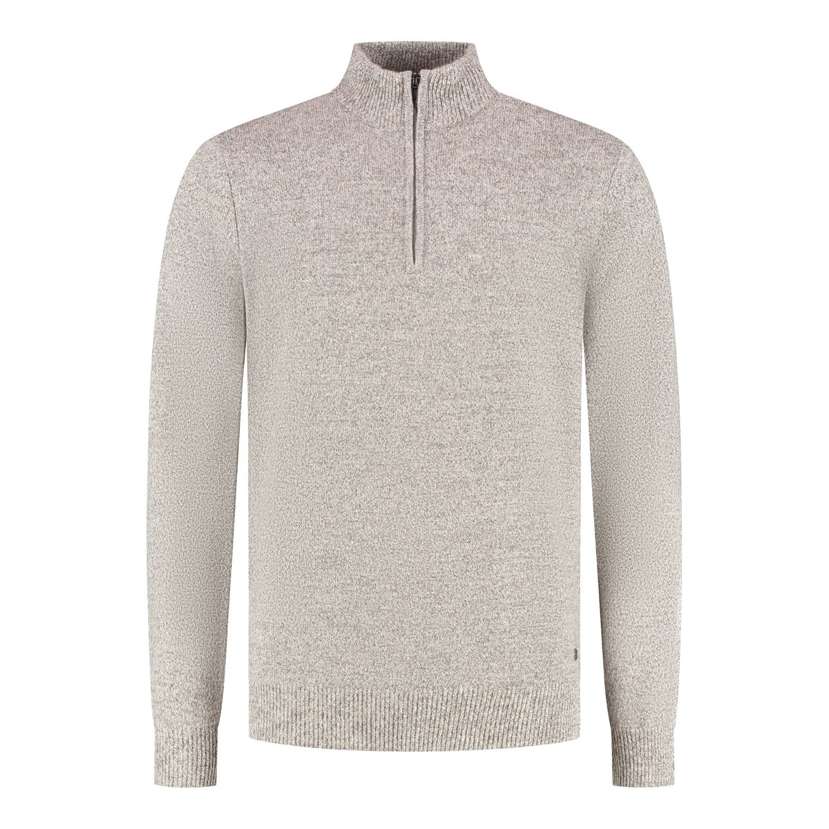 Whitaker Halfzip Wool Pebble