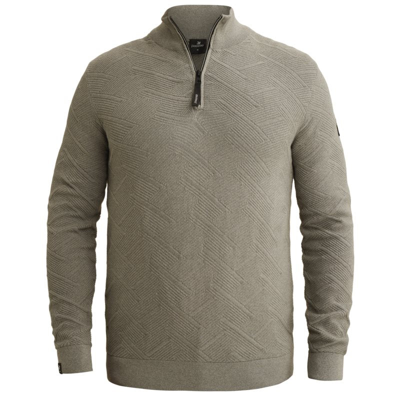 Zip Cotton Mouline Forest Fog