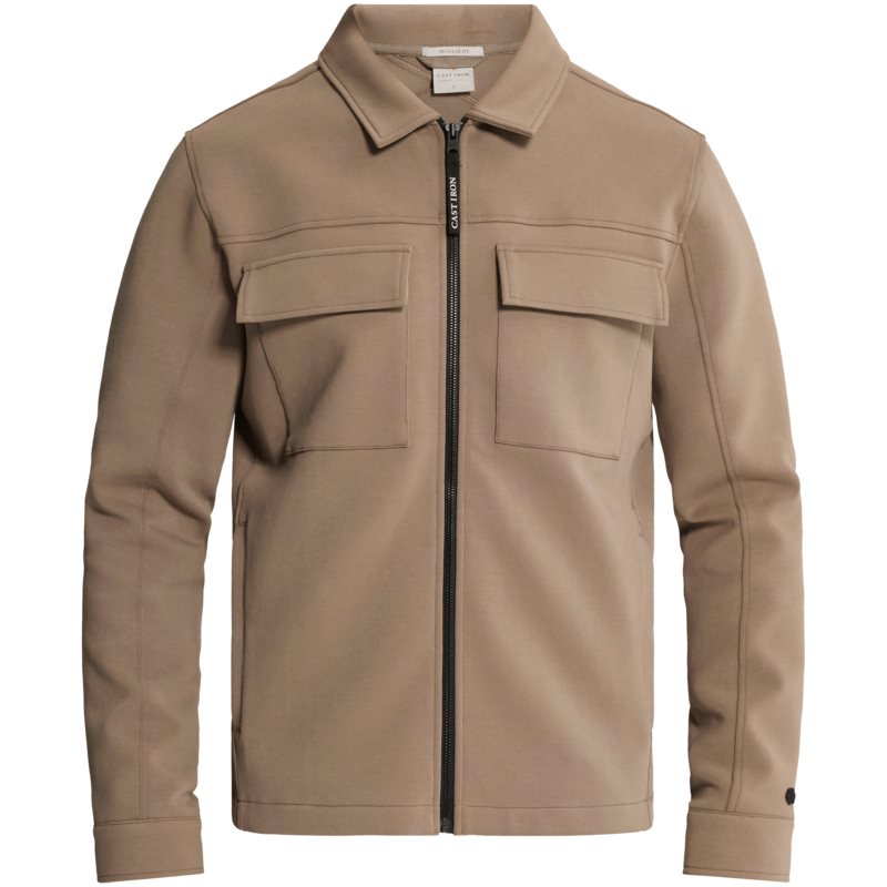 Zip Jacket Interlock Walnut