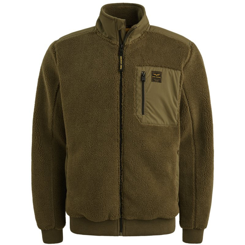 Zip Jacket Sherpa Dusky Green