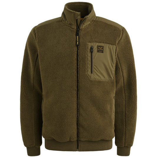 Zip Jacket Sherpa Dusky Green