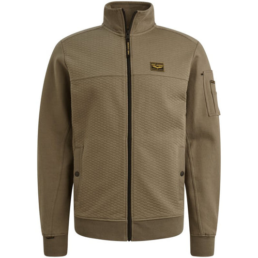 Zip Jacket Sweat Dusky Green