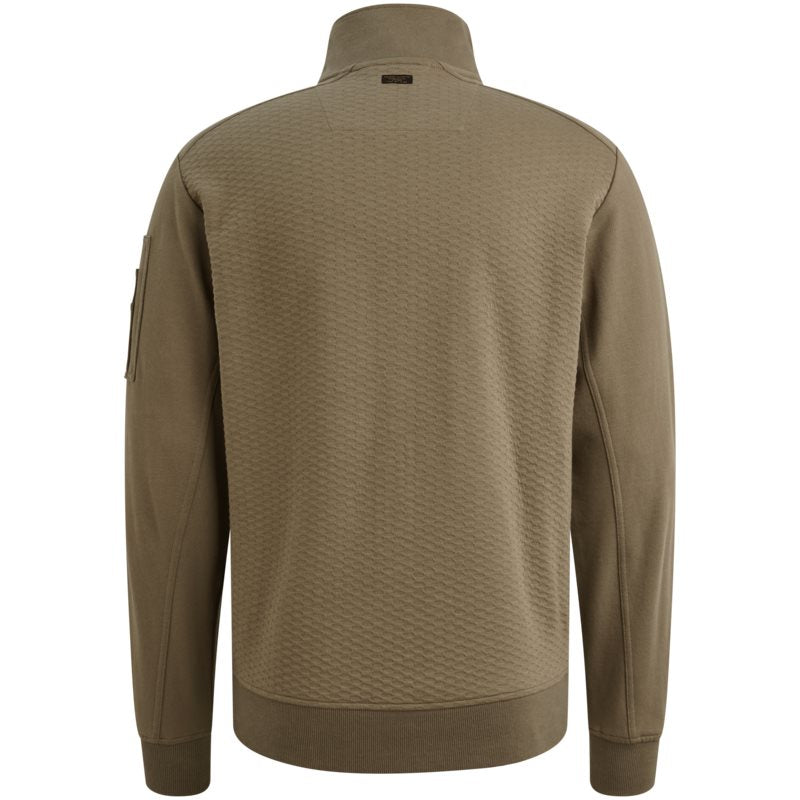 Zip Jacket Sweat Dusky Green