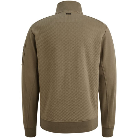 Zip Jacket Sweat Dusky Green