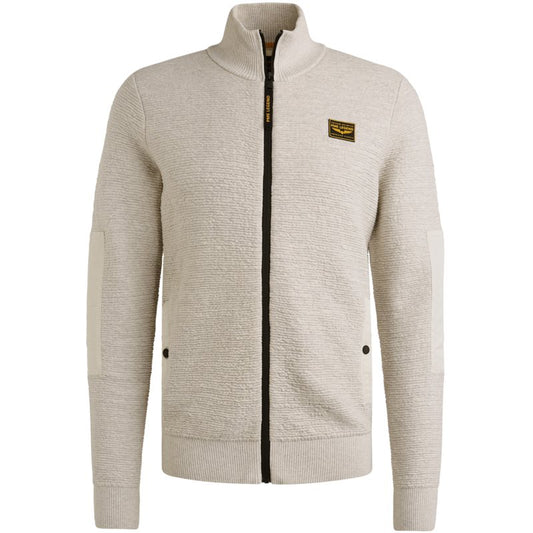Zip Jacket Texture White Melee