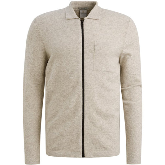 Zip Jacket Wool Blend Birch